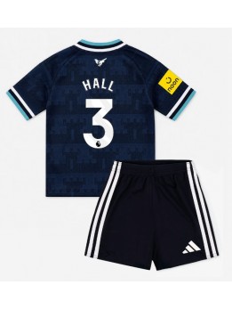Newcastle United Lewis Hall #3 Replika Borta Kläder Barn 2026-27 Kortärmad (+ byxor)